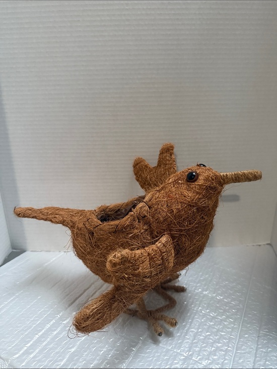 Other - Danish Natural Rustic Twig BIRD Nest Planter Kiwi Farmhouse Cute Handmade Woven.